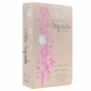 Bíblia ARC Letra Gigante | Textos Coloridos com Harpa | Capa Luxo Rosa