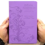Bíblia Sagrada Harpa Celestial 774 | ERC | Letra Extra Gigante | Capa Lilás Arabesco - Imagem 2