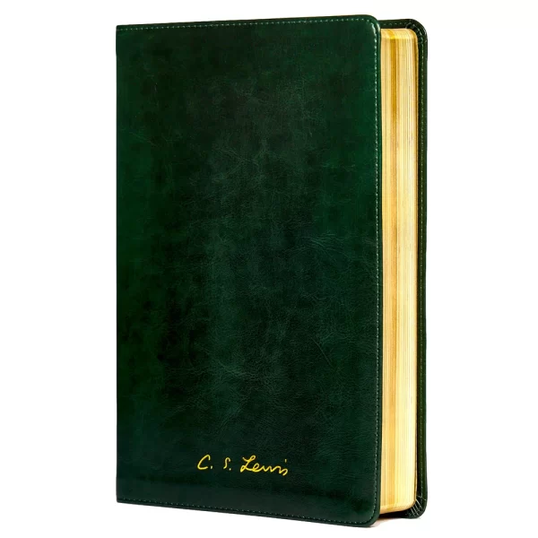 Bíblia C. S. Lewis | NAA | Couro-Soft Verde| Leitura Perfeita - Imagem 2