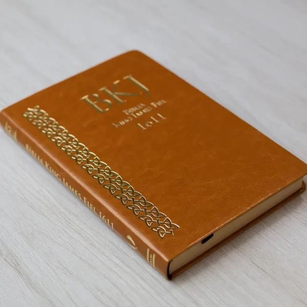 Bíblia King James Fiel 1611 | Ultrafina Slim | Capa Castanha - Imagem 2