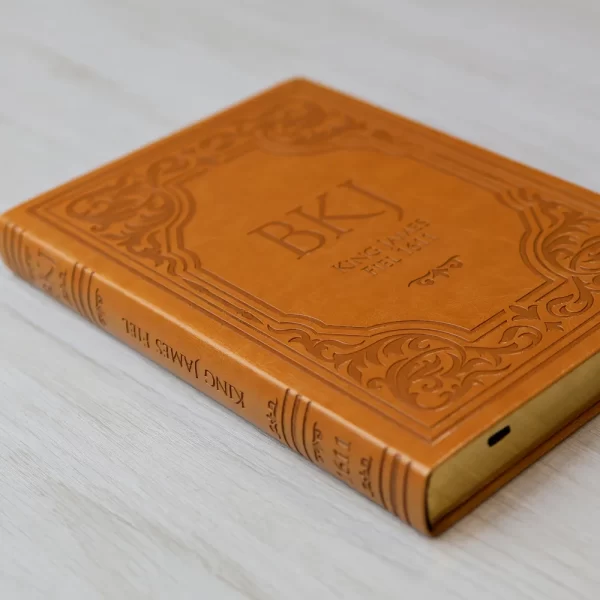 Bíblia King James Fiel 1611 | Extra Gigante | Capa Luxo Castanha - Imagem 3