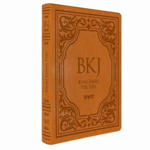 Bíblia King James Fiel 1611 | Extra Gigante | Capa Luxo Castanha