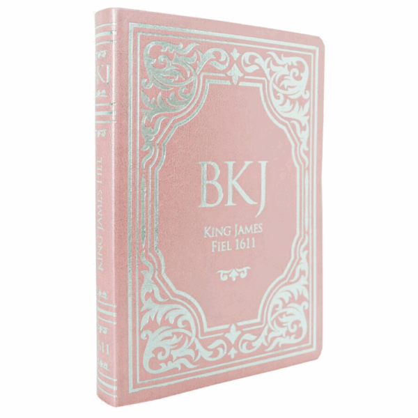 Bíblia King James Fiel 1611 | Extra Gigante | Capa Luxo Rosê