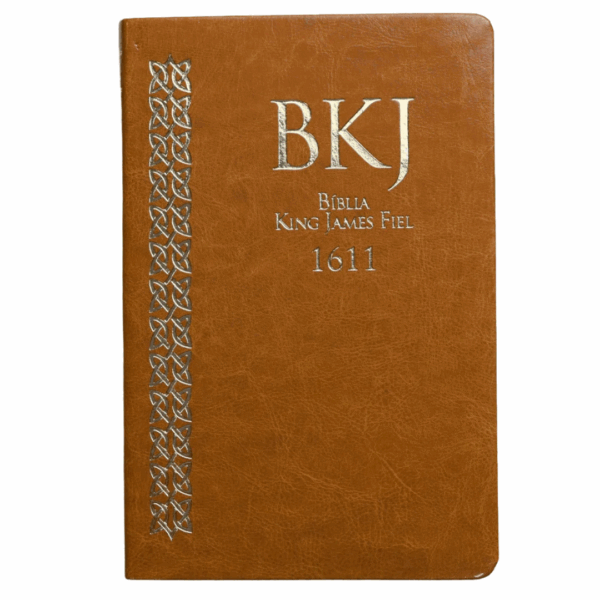 Bíblia King James Fiel 1611 | Ultrafina Slim | Capa Castanha